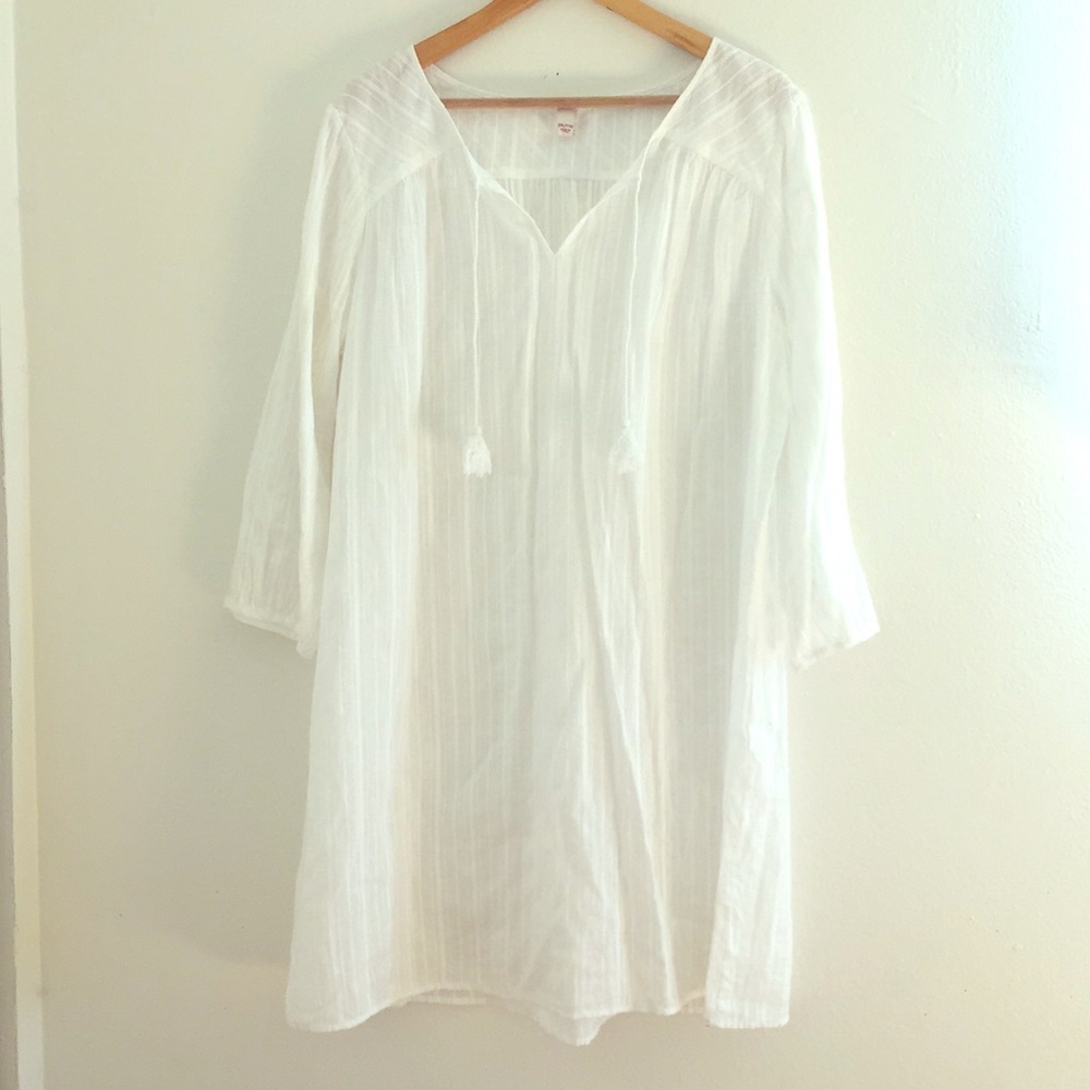 XXL white summer tunic